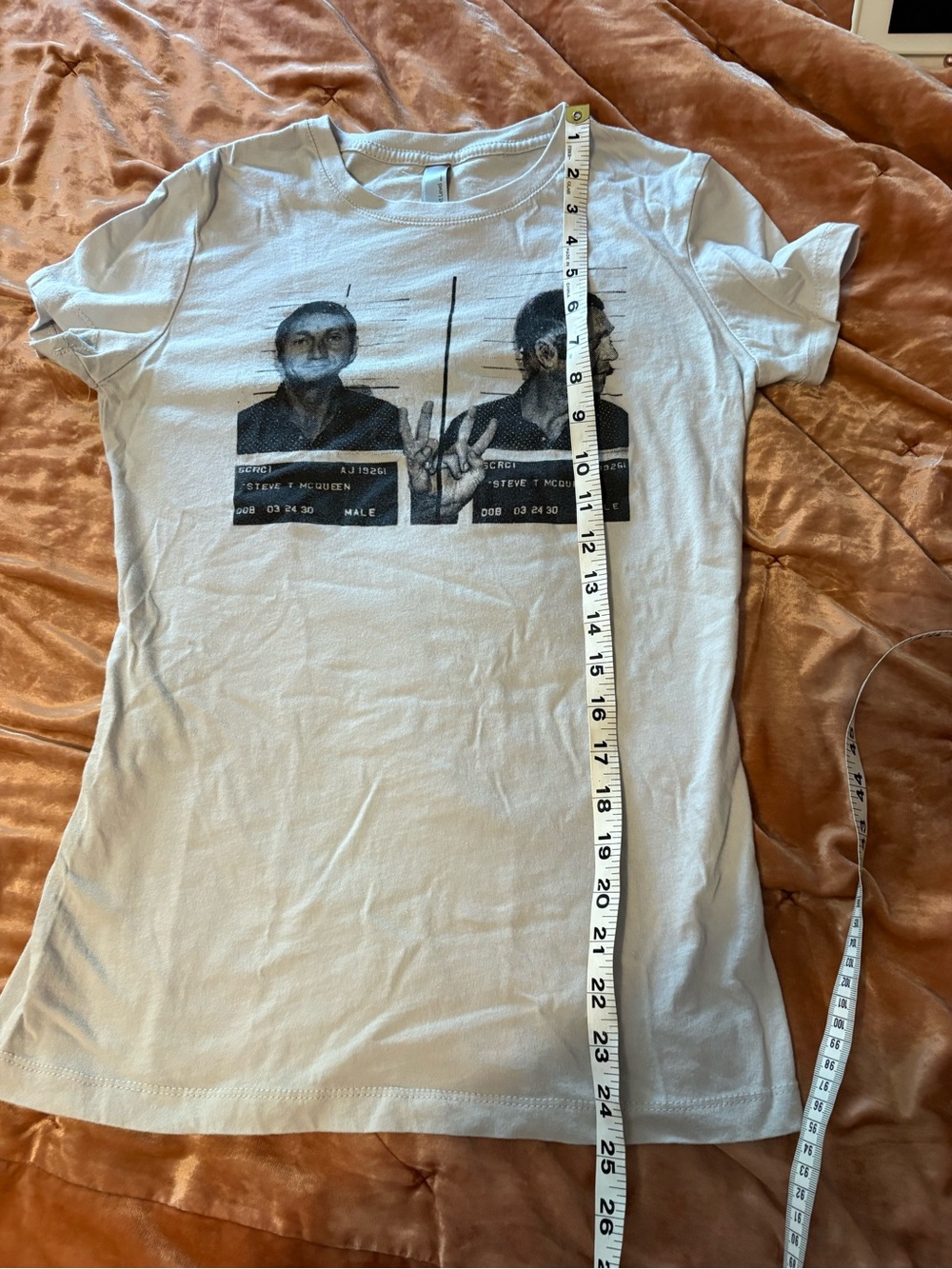 Steve McQueen King of Cool Short Sleeve Mugshot Tshirt - Picture 5 of 6